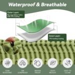 Sleeping Pad for Camping - Ultralight Camping Mattress with Pillow, Built-in Foot Pump, Compact Inflatable Portable Mat for Backpacking, Hiking, Car Traveling, Beach, Tent - Image 5