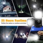 Collapsible Portable LED Camping Lantern XTAUTO Lightweight Waterproof Solar USB Rechargeable LED Flashlight Survival Kits for Indoor Outdoor Home Emergency Light Power Outages Hiking Hurricane 4-Pack - Image 2