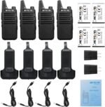 Retevis RT22 Two Way Radio Long Range Rechargeable,Portable 2 Way Radio, USB-C Charging, Handsfree Walkie Talkies for Adults Cruise Hiking Camping(4 Pack) - Image 3