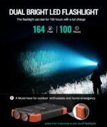 LHKNL Headlamp Flashlight, Lumen Ultra-Light Bright LED Rechargeable Headlight with White Red Light, 2-Pack Waterproof Motion Sensor Head Lamp,8 Modes for Outdoor Camping Running Hiking Fishing - Image 3