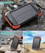 BLAVOR Solar Power Bank 10,000mAh, Portable Wireless Charger, 20W Fast Charging External Battery Pack with USB C for Cell Phones, Solar Panel Charging with Dual Flashlight for Camping - Image 5